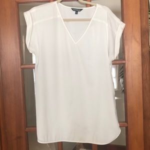 Express ivory colored short sleeve blouse